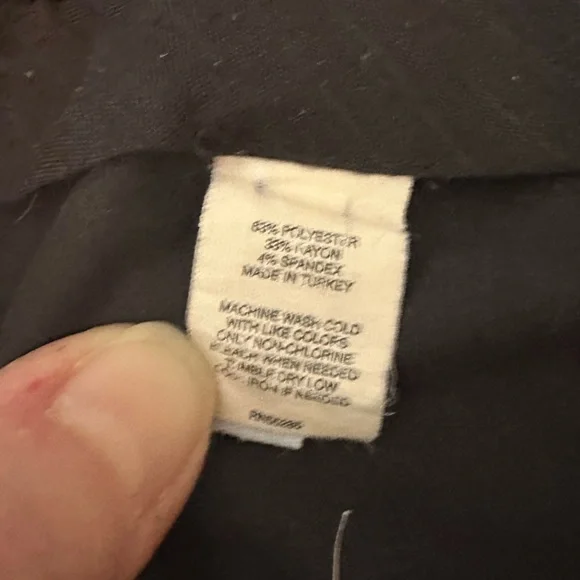 Express Dark Charcoal Gray Flare Cuffed Dress Pants bootcut trousers editor 12 - Picture 9 of 9